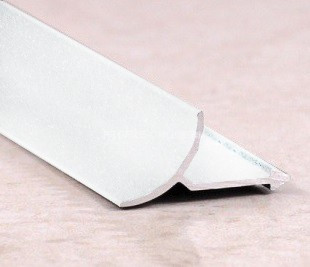 Внутренний профиль алюминиевый для плитки ПО-В9 белый муар 2,7 м