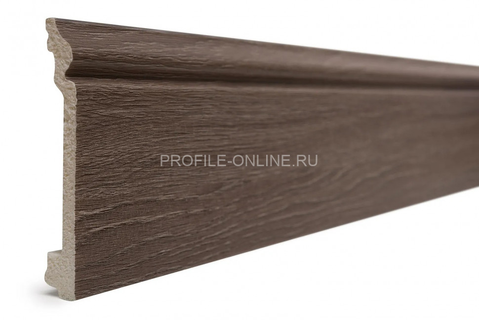 Плинтус для пола 100х16 мм Decor-Dizayn 701-81SH полистирол под дерево 2.4 м