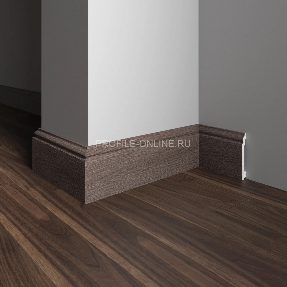 Плинтус для пола 100х16 мм Decor-Dizayn 701-81SH полистирол под дерево 2.4 м