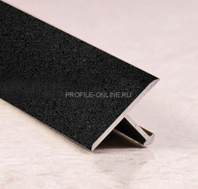 Т-образный профиль алюминиевый 30 мм ПТ-30 черный муар 2,7 м