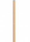 Универсальная планка-рейка для стеновой реечной панели VOX LINERIO U-S/M LINE (для S/M-line) дерево 2650х25х12 мм
