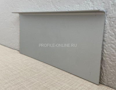 Плинтус скрытого монтажа под гипсокартон алюминиевый 40 мм ПБ-40х13 сырой 3 м