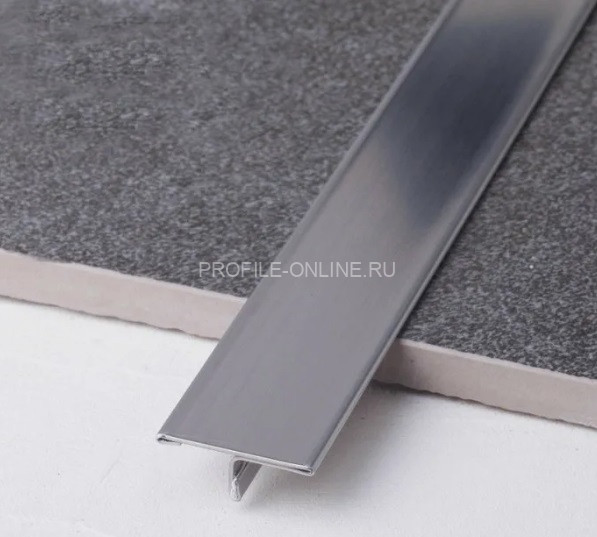 Нержавеющий Т-профиль стальной 28 мм ТА-28 шлифованный 2,7 м