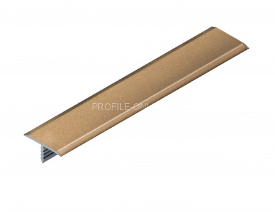 Алюминиевый Т-образный профиль 13 мм ПТ-13 бронза светлая глянец 2.7 м