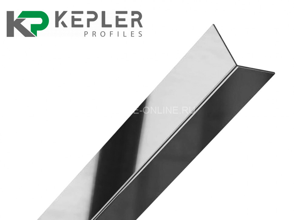 Равнополочный уголок 10х10 мм из нержавеющей стали SS 304 FSAP002-10-P S.S.304 полированный 2.7 м