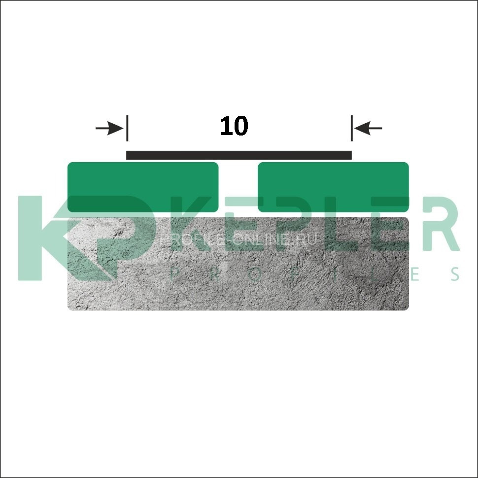 Полоса из нержавеющей стали 304 10 мм FBS 10 GP S.S.304 золото полированное 3 м
