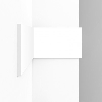 Стеновая декоративная панель 3D Decomaster D310 Дюропрофиль 100х7х2900 мм белая под покраску