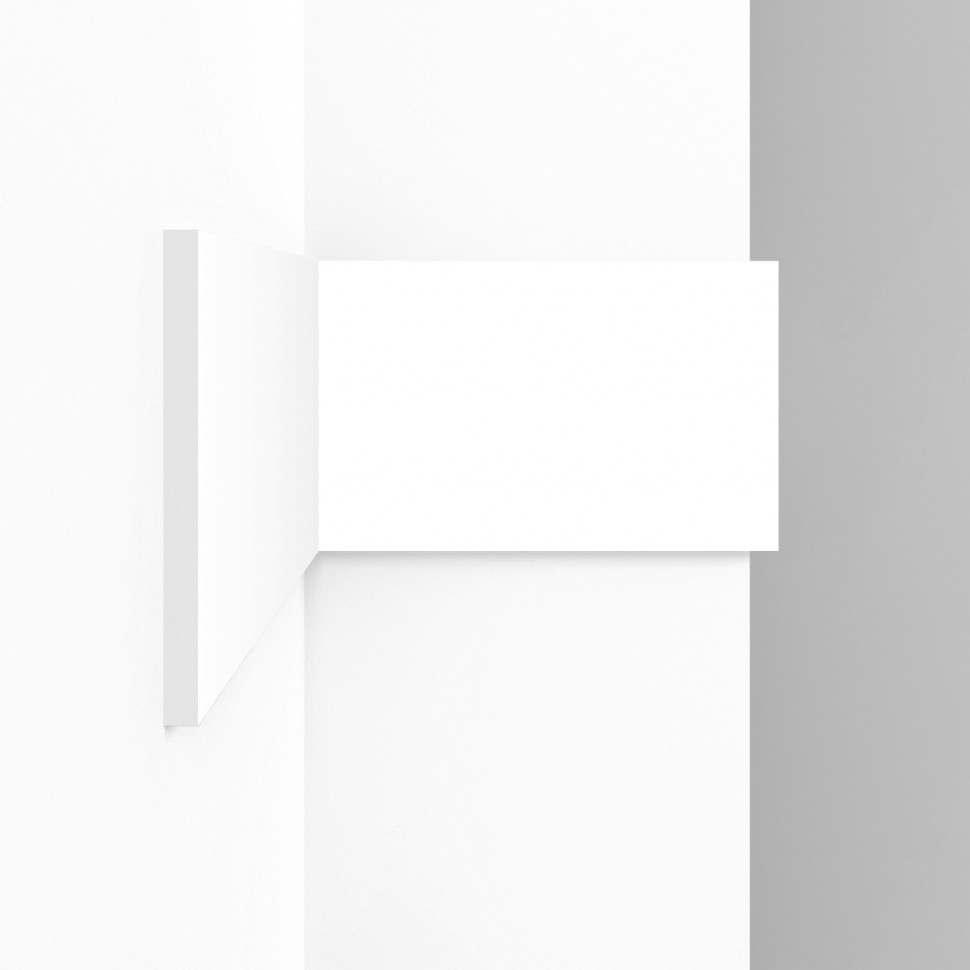 Стеновая декоративная панель 3D Decomaster D310 Дюропрофиль 100х7х2900 мм белая под покраску