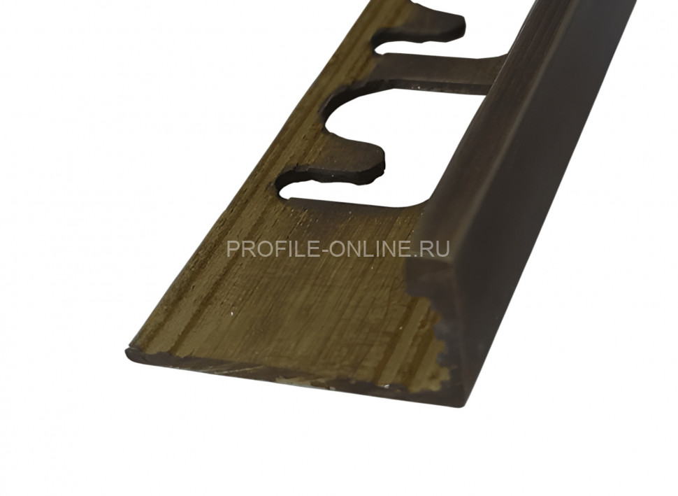 Латунный L-профиль 10 мм Progress Profiles PTOB 10 бронза 2,7 м