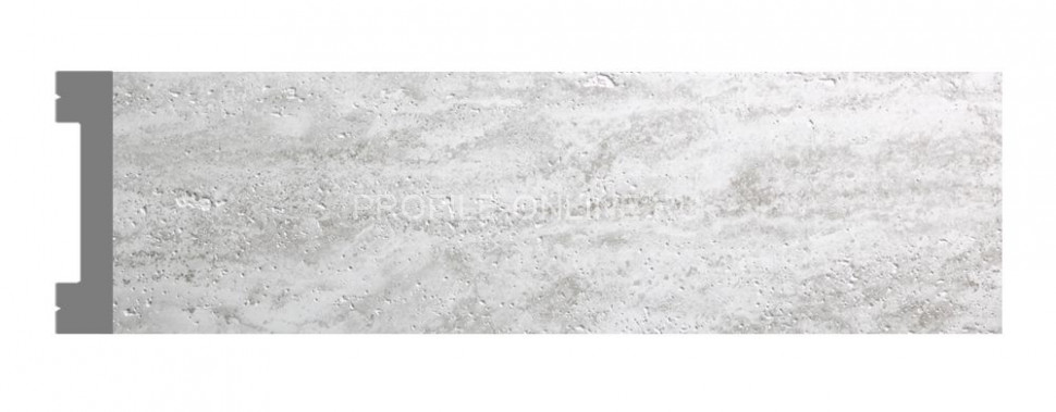 Напольный плинтус DECOMASTER D157-1634 ДМ (66x13x2900) Кварц белый, ударопрочный полимер