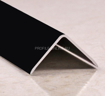 Алюминиевый уголок 10х10 мм PV60-40 черный Ral 9005 2,7 м