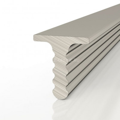 Алюминиевый Т-профиль вставка разделительный Decaro D009.3A Titanium титан для стен и потолка 3 м