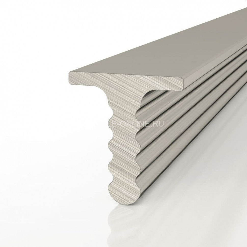 Алюминиевый Т-профиль вставка разделительный Decaro D009.3A Titanium титан для стен и потолка 3 м