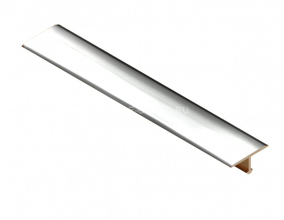 Латунный Т-образный профиль плоский 25 мм NEEXY PVL38-02 CHR хромированный 2.7м