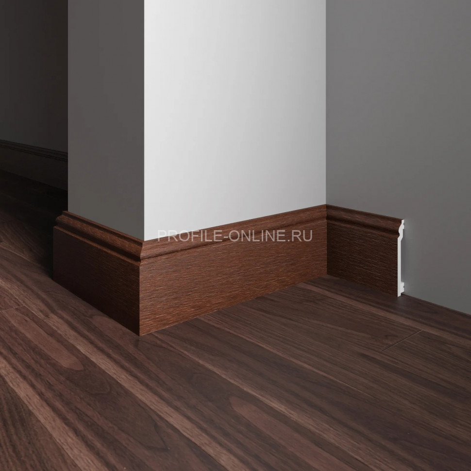 Плинтус для пола 100х16 мм Decor-Dizayn 701-82SH полистирол под дерево 2.4 м