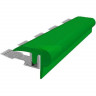 Закладной угловой профиль противоскользящий с резиновой вставкой Fm-8мм зеленый 2,7 м