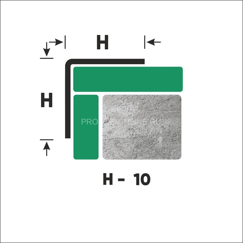Нержавеющий уголок стальной 10х10 мм FL 10 S сатинированная сталь 270 см