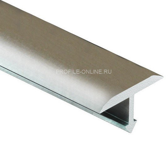 Алюминиевый Т-образный профиль округлый 20 мм PV37-01 полированный 2,7 м