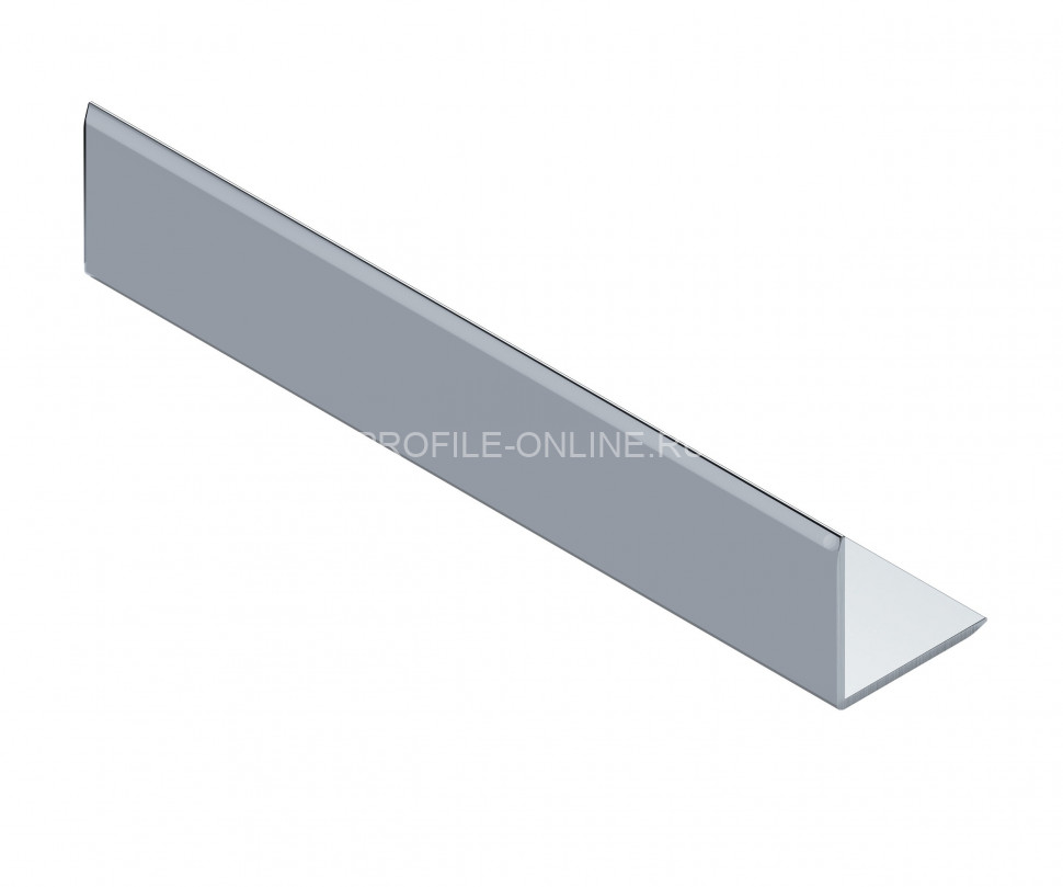 Уголок из алюминия 20х20 мм NEEXY PV63-02 MS серебро матовое 2.7 м