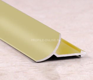 Внутренний профиль алюминиевый для плитки ПО-В9 бронза матовая 2,7 м