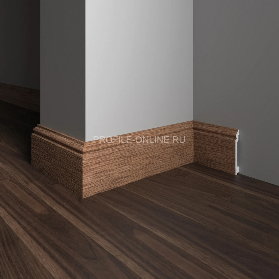 Плинтус для пола 100х16 мм Decor-Dizayn 701-83SH полистирол под дерево 2.4 м