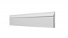 Напольный плинтус 82х11 мм Decor-Dizayn DD48 полистирол белый, под покраску 2 м
