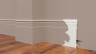 Напольный плинтус 202х16 мм Decor-Dizayn DD726 полистирол белый, под покраску 2 м