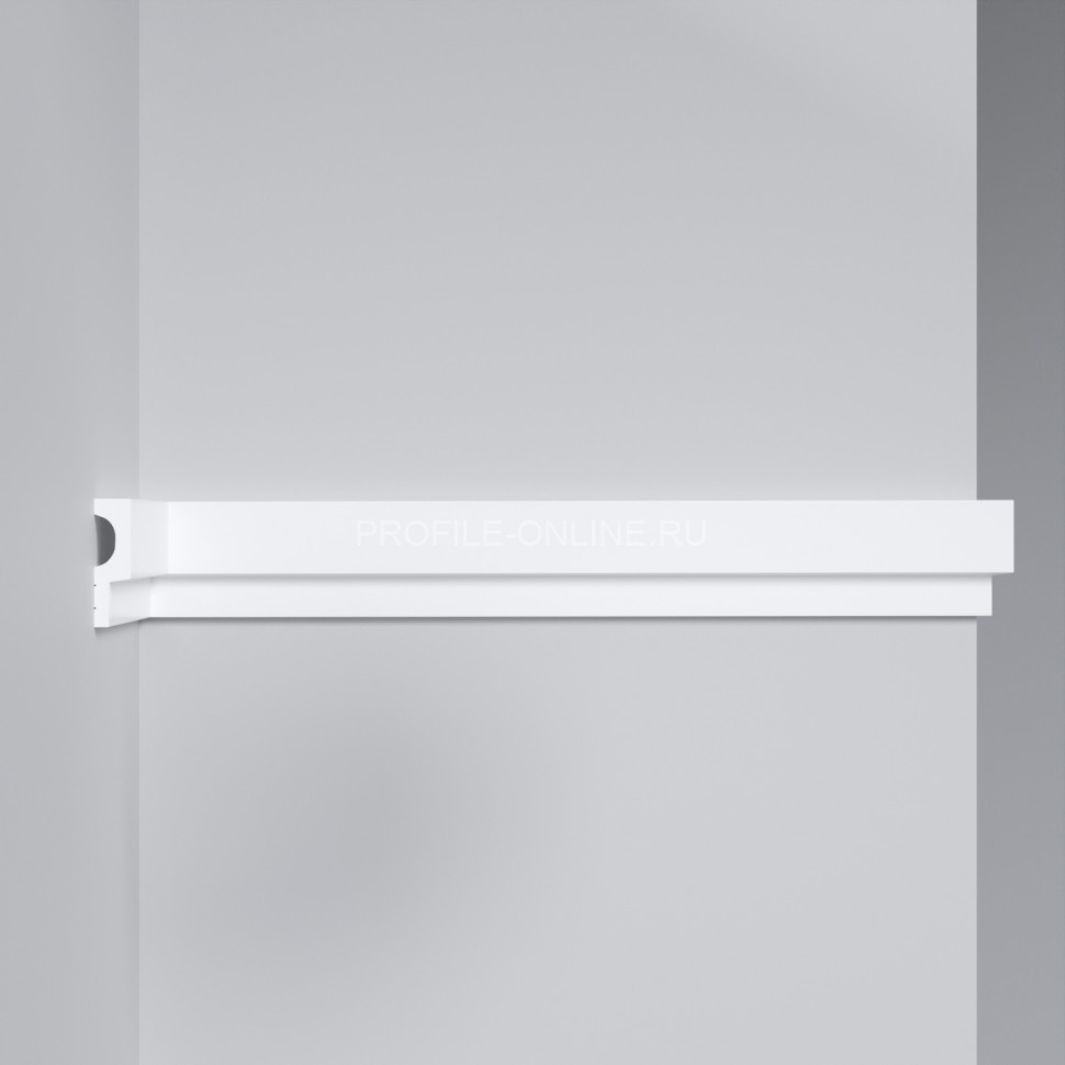 Декоративный молдинг Decomaster D316-1 Дюропрофиль 42х12х2900 мм белый под покраску