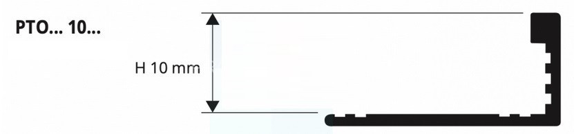 Латунный L-профиль 10 мм Progress Profiles PTOL 10 полированный 2,7 м