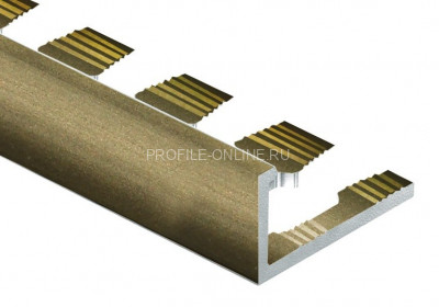 Алюминиевый профиль L-образный гибкий 8 мм PV04-08 шампань матовая 2,7 м