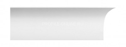 Плинтус потолочный гладкий DECOMASTER D313ДМ (155x61x2000) ударопрочный, белый, под покраску