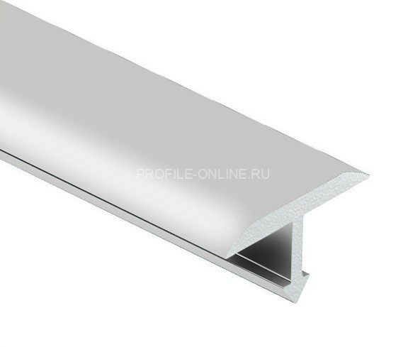 Алюминиевый Т-образный профиль округлый 20 мм PV37-02 серебро матовое 2,7 м