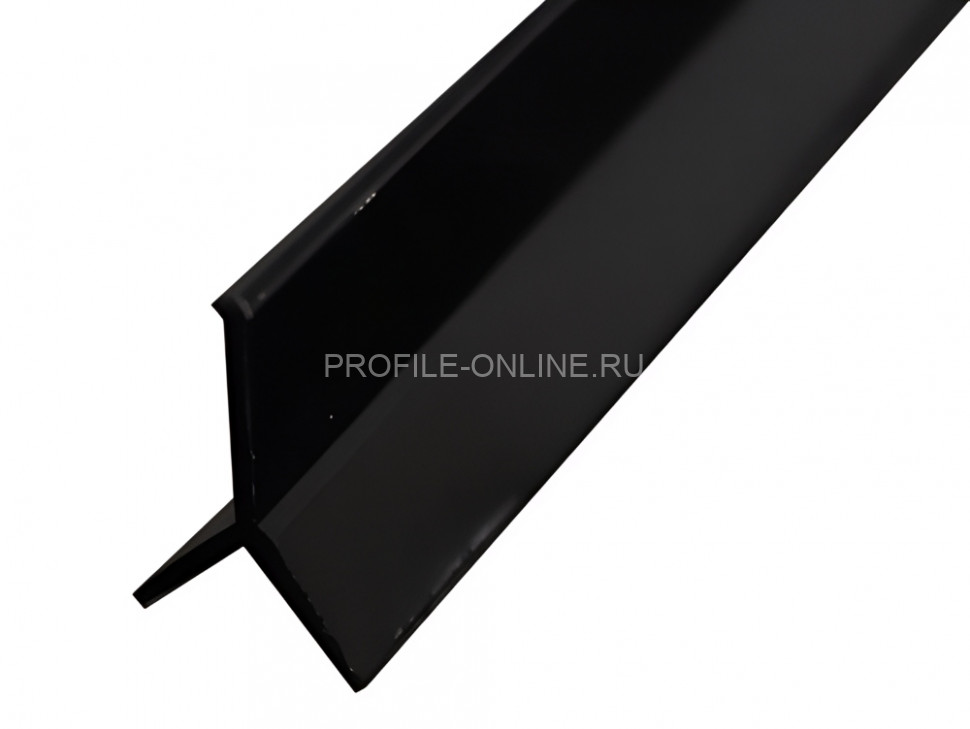 Алюминиевый Y-образный профиль мерседес ПО-97 черный матовый 2,7 м