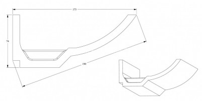 Потолочный плинтус для скрытой подсветки Orac Decor C351 белого цвета из полиуретана 74х173 мм 200 см