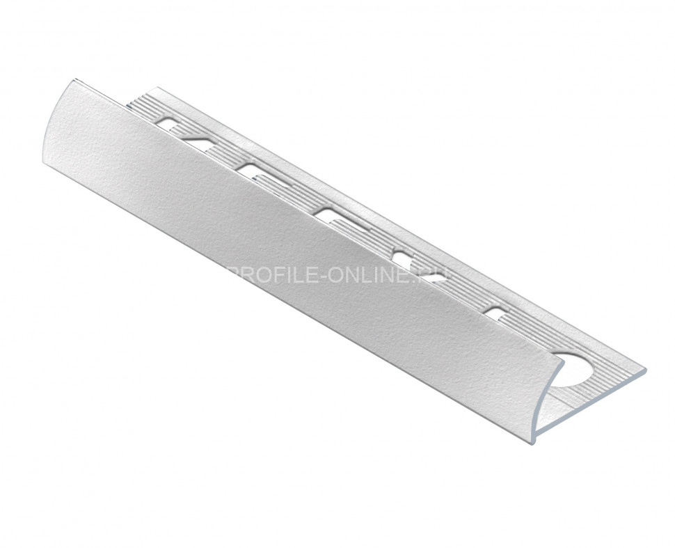 С-образный профиль алюминиевый для плитки 10 мм NEEXY PV17-41 SW муар белый 2.7 м