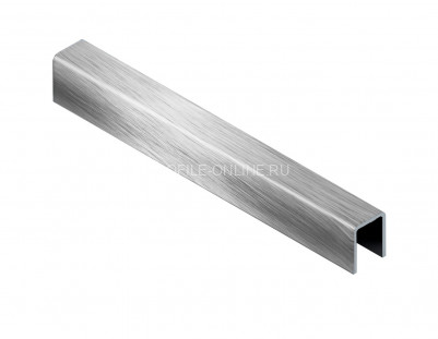 П-образный профиль из нержавеющей стали 10х10х10 мм NEEXY PVS97-01 BR браш 2.7 м