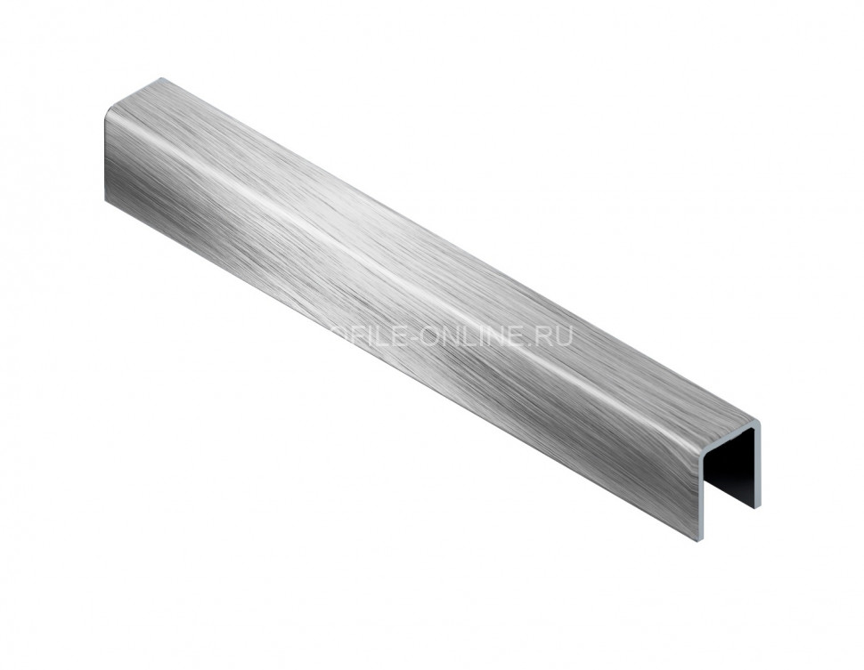 П-образный профиль из нержавеющей стали 10х10х10 мм NEEXY PVS97-01 BR браш 2.7 м