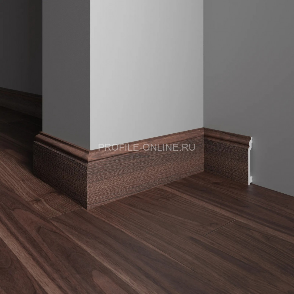 Плинтус для пола 100х16 мм Decor-Dizayn 701-88SH полистирол под дерево 2.4 м