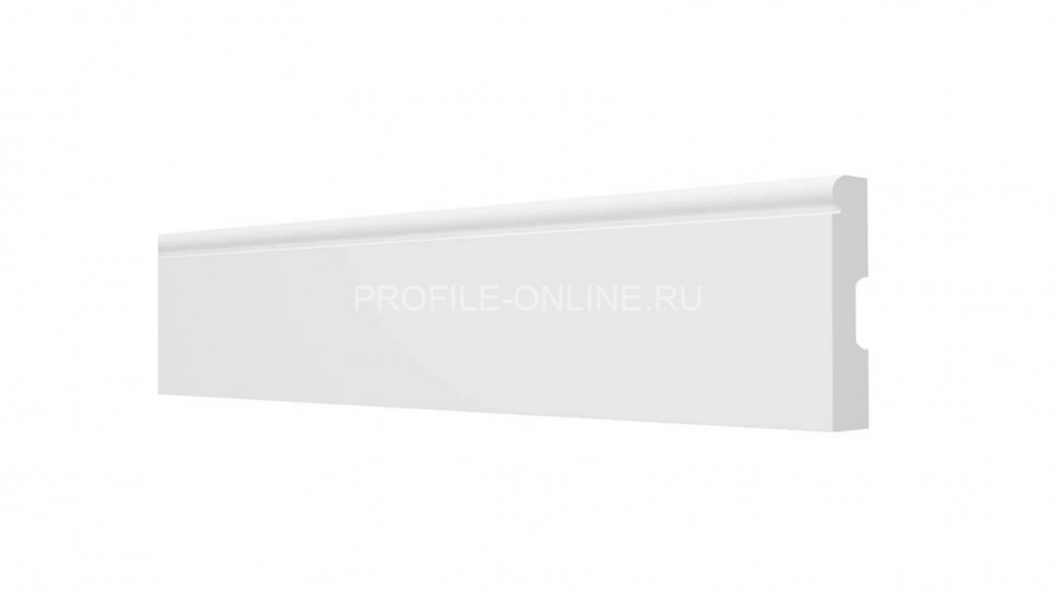 Напольный плинтус 82х13 мм Decor-Dizayn DD49 полистирол белый, под покраску 2 м