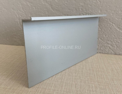 Плинтус скрытого монтажа под гипсокартон алюминиевый 60 мм ПТ-1/60 ЭКО сырой 3 м