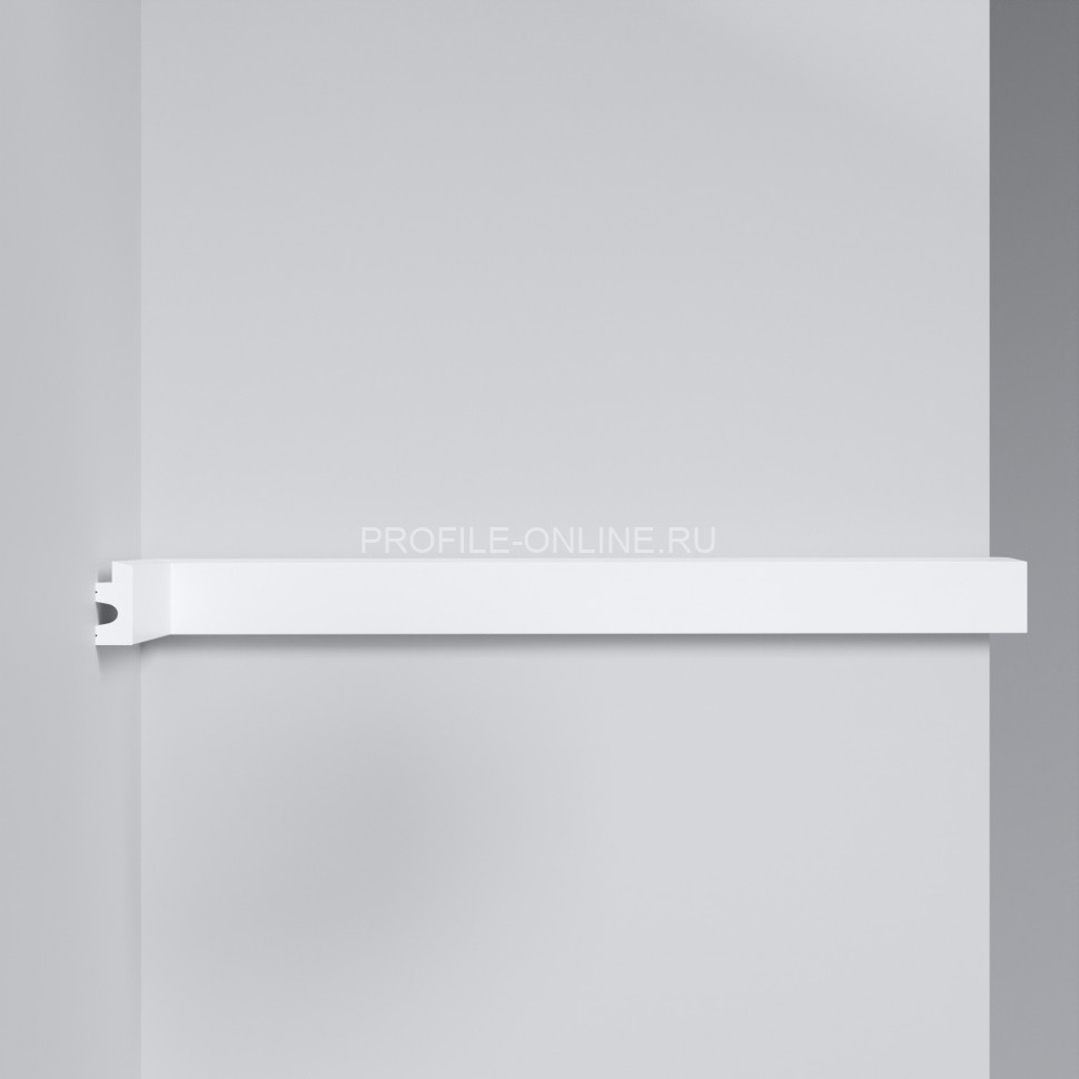Декоративный молдинг Decomaster D316-2 Дюропрофиль 27х12х2900 мм белый под покраску