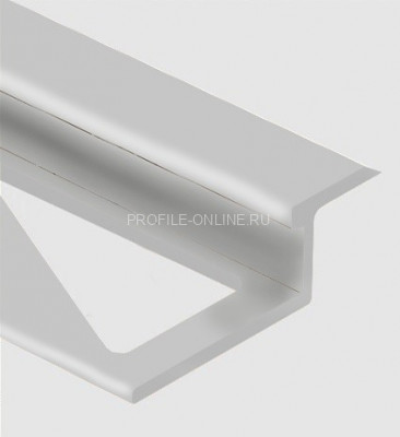 Алюминиевый Z-образный профиль 10 мм PV46-02 серебро матовое 2,7 м