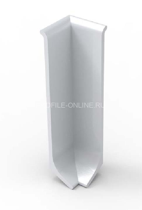 Внутренний уголок для напольного плинтуса Диал ПЛ-100ув серебро