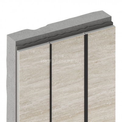 Алюминиевый Т-профиль вставка разделительный Decaro D009.3A Copper медь для стен и потолка 3 м