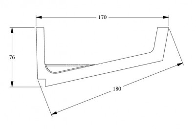 Потолочный плинтус для скрытой подсветки Orac Decor C352 белого цвета из полиуретана 76х171 мм 200 см
