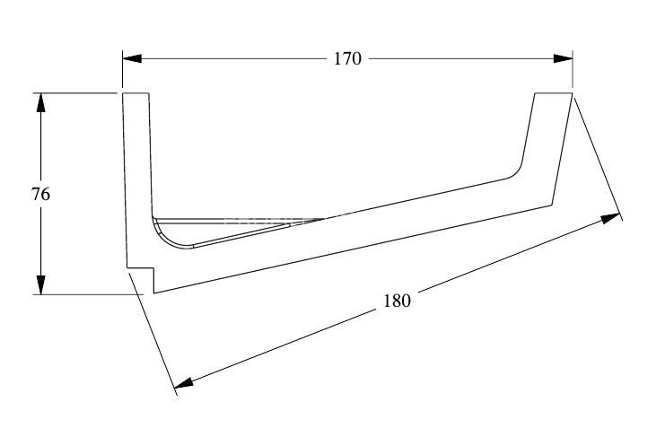 Потолочный плинтус для скрытой подсветки Orac Decor C352 белого цвета из полиуретана 76х171 мм 200 см