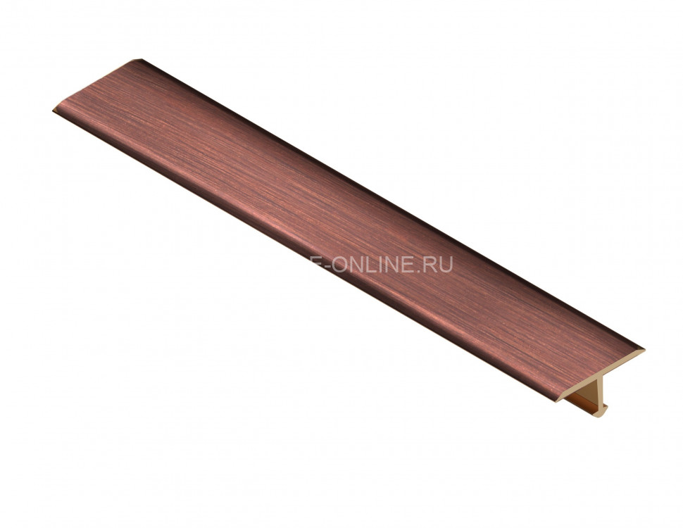 Латунный Т-образный профиль плоский 25 мм NEEXY PVL38-05 ANTCL антик медь светлая 2.7м