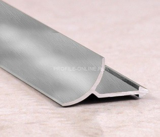 Внутренний профиль алюминиевый для плитки ПО-В9 графит глянец 2,7 м