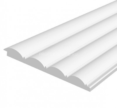 Отделочная стеновая декоративная панель с 3D эффектом Hiwood LV137 NP белая 120х12 мм из фитополимера 2,7 м