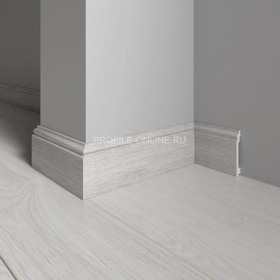 Плинтус для пола 100х16 мм Decor-Dizayn 701-89SH полистирол под дерево 2.4 м